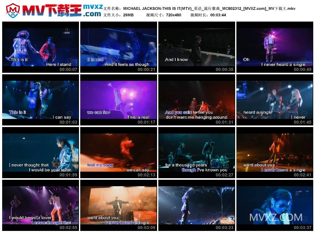 MICHAEL JACKSON-THIS IS IT(MTV)_英语_流行歌曲_MC802312